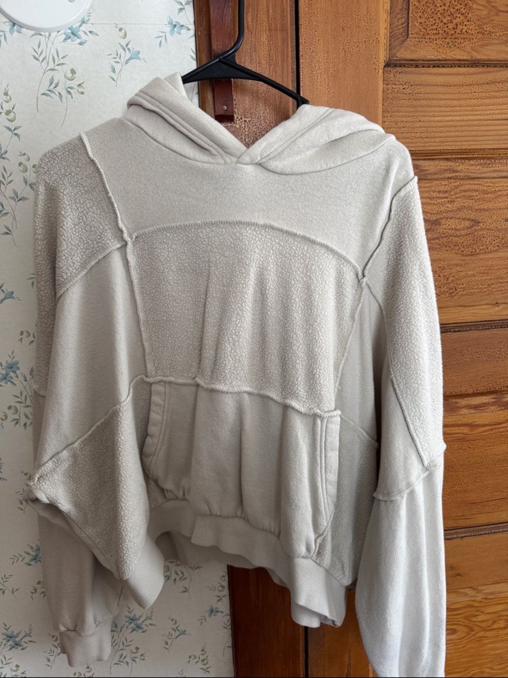 Women’s Aerie Hooded Patchwork Pullover Sweater